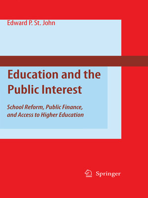 cover image of Education and the Public Interest